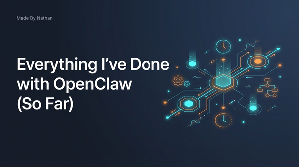 Everything I've Done with OpenClaw (So Far)
